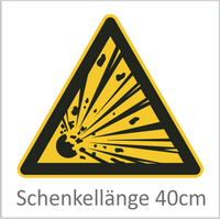 Explosionsgefährliche Stoffe 40 cm